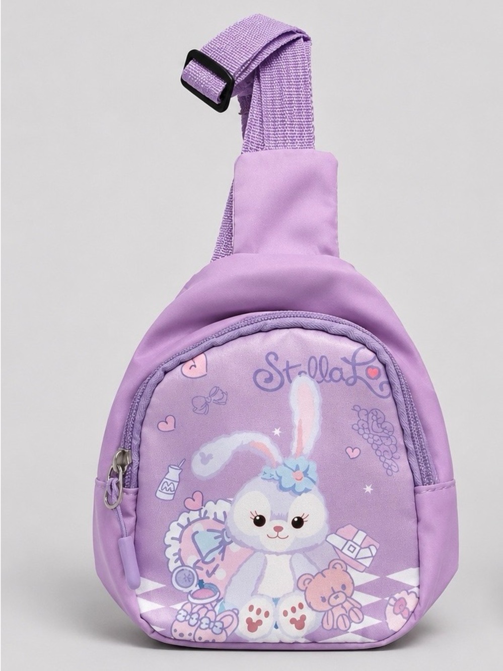 Stellah Purple Bunny Kids Crossbody Sling Bag